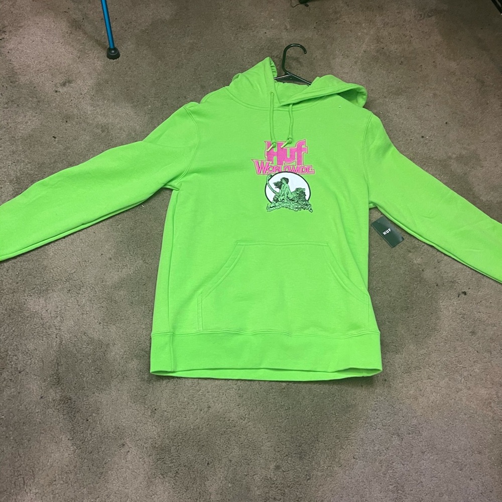 Green HUF Hoodie /Frazetta P/O hoodie